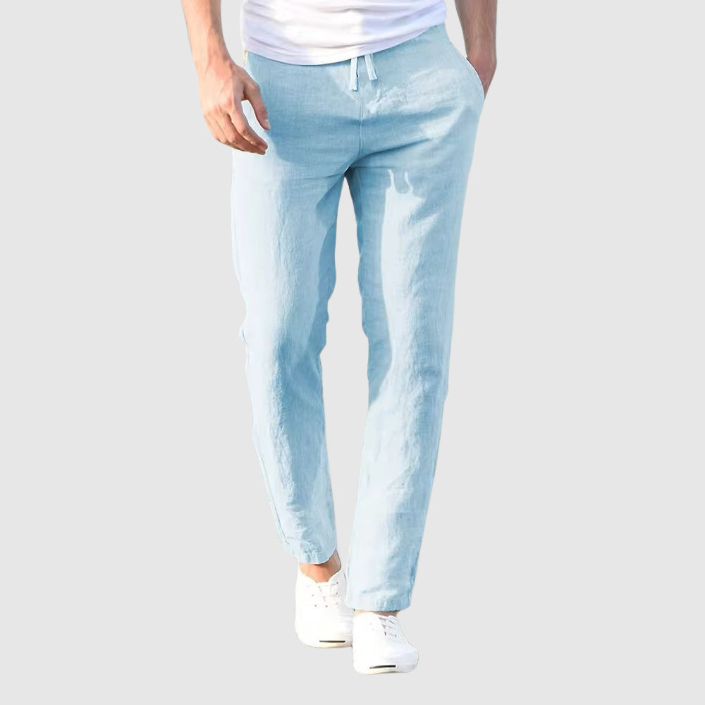 Men's Drawstring-Waist Straight Leg Pants