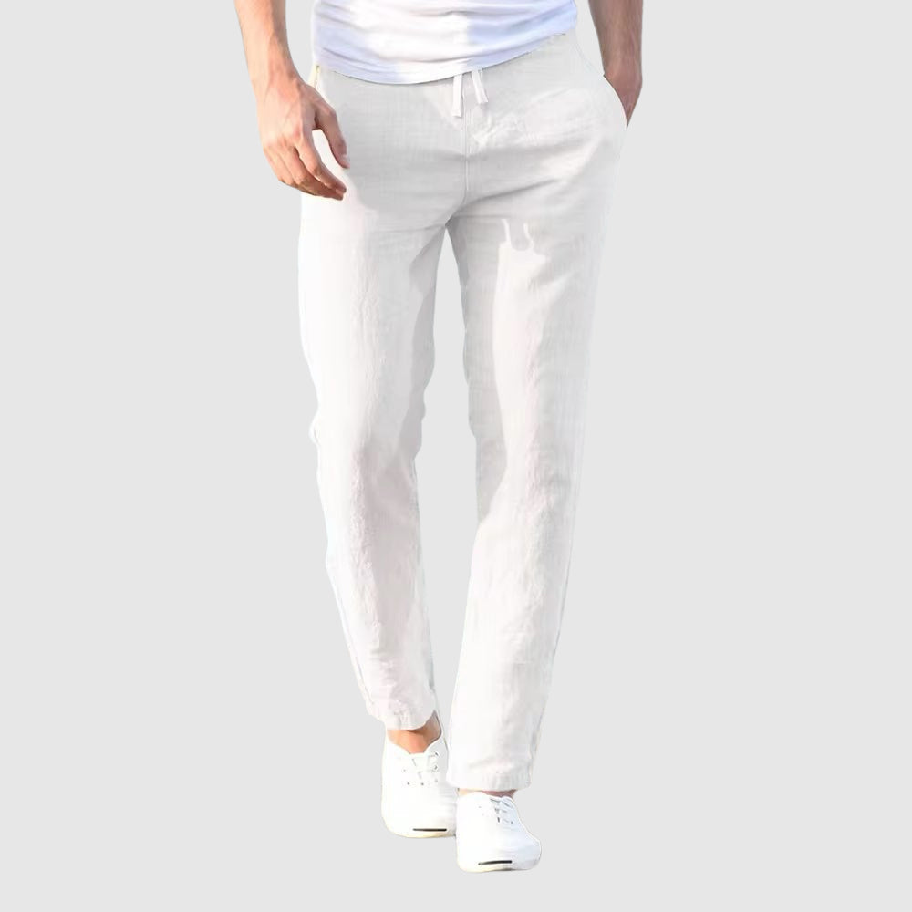 Men's Drawstring-Waist Straight Leg Pants