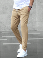 Men’s Elastic Waist Drawstring Slim Fit Pants