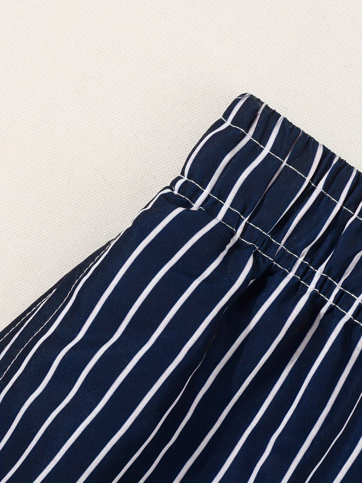 Men’s Elastic Waist Drawstring Swimming Trunks