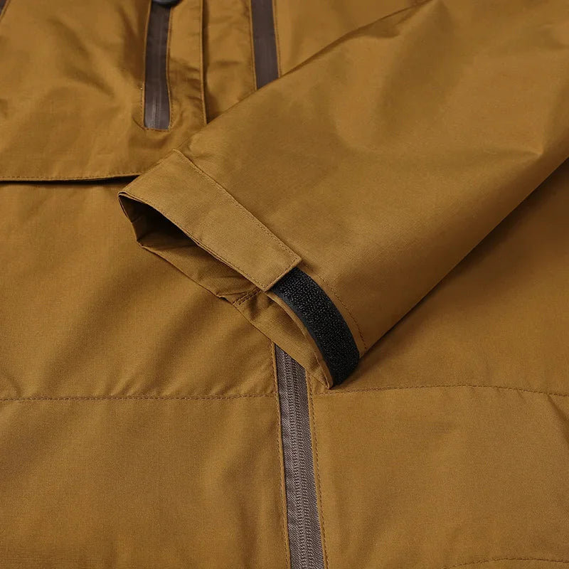 Men’s Hooded Zip Front Multi Pocket Windbreaker Jacket