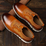 Men's Lace Up Low Top Knit Panel Shoes