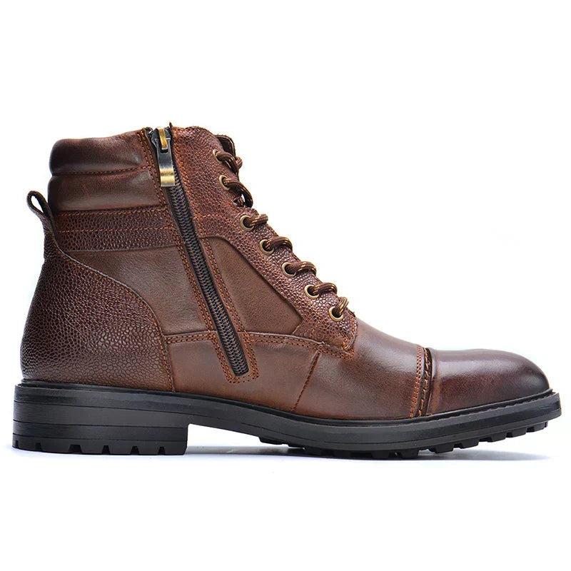 Men’s Lace Up Side Zip Boots