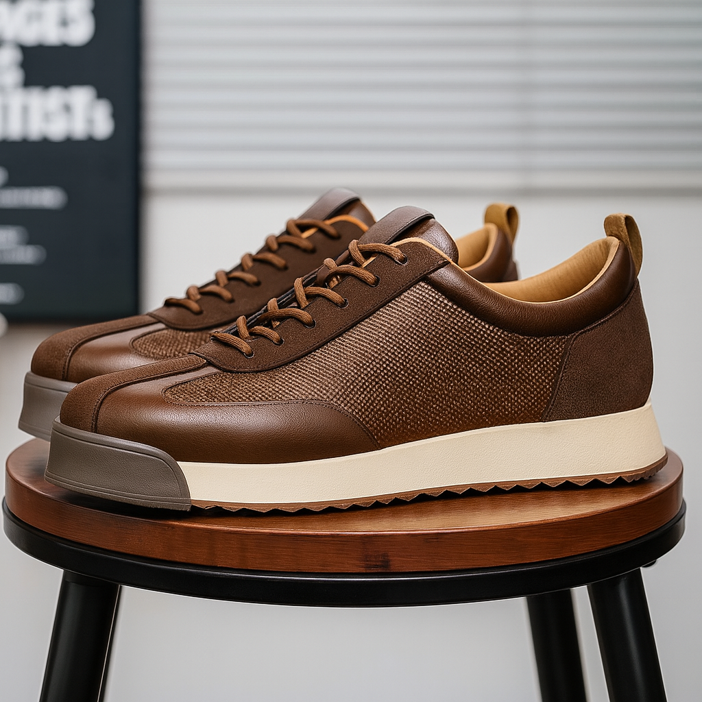 Men's Lace Up Thick Sole Sneakers