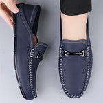 Men’s Leather Look Horsebit Loafers