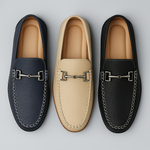 Men’s Leather Look Horsebit Loafers