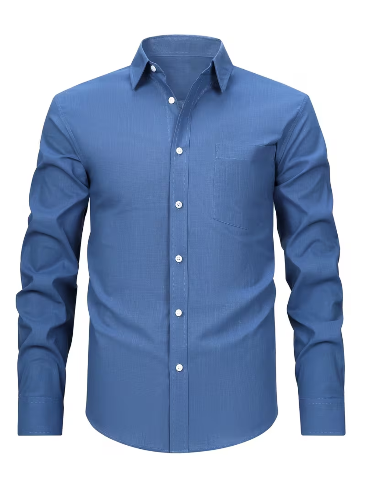Men's Long Sleeve Chest Pocket Button Down Shirt
