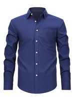 Men's Long Sleeve Chest Pocket Button Down Shirt