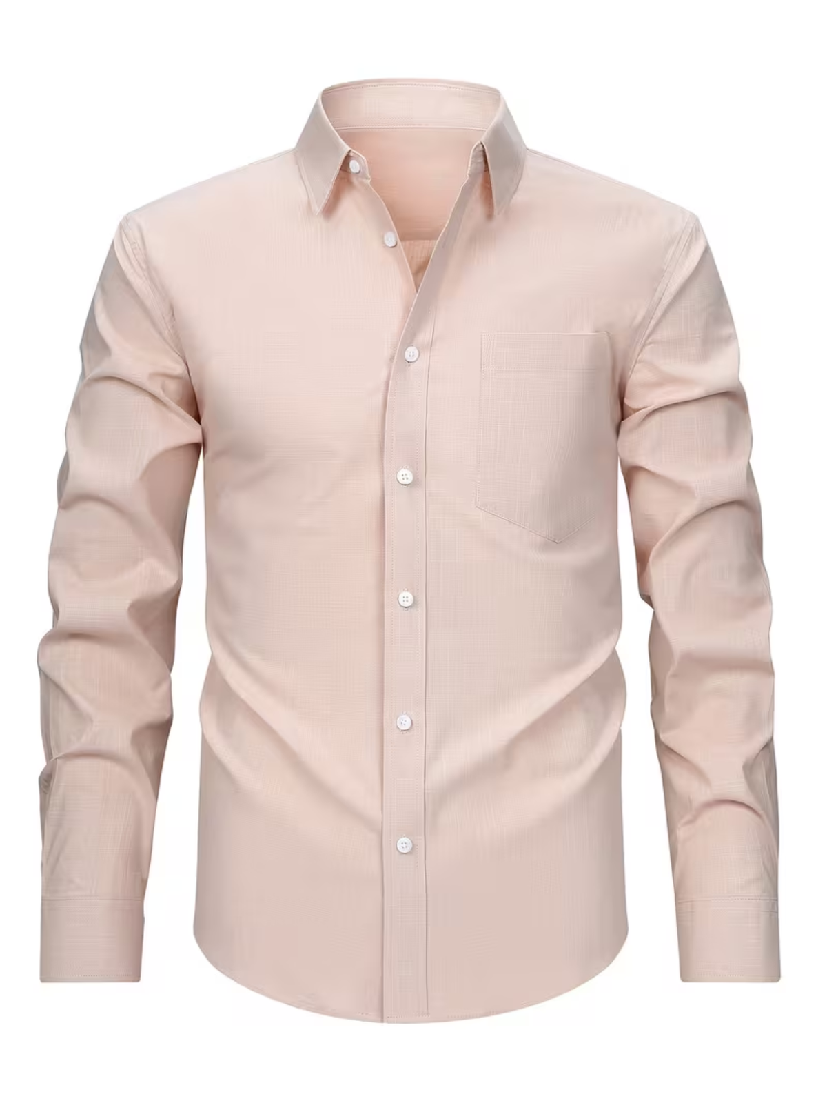 Men's Long Sleeve Chest Pocket Button Down Shirt