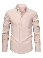 Men's Long Sleeve Chest Pocket Button Down Shirt