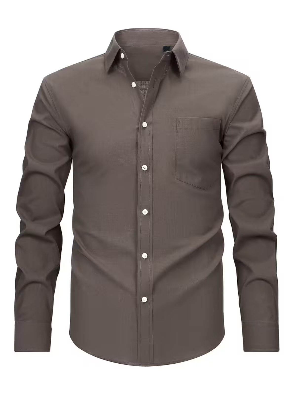 Men's Long Sleeve Chest Pocket Button Down Shirt