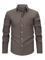Men's Long Sleeve Chest Pocket Button Down Shirt