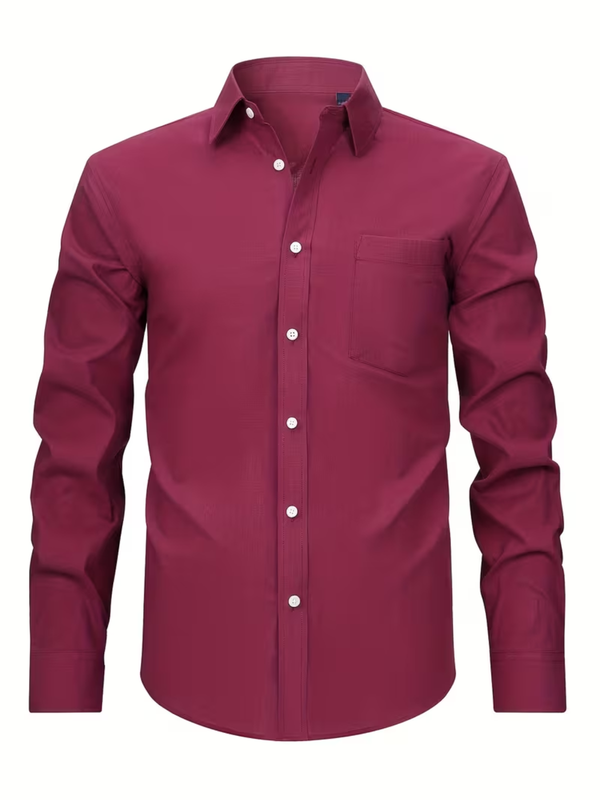 Men's Long Sleeve Chest Pocket Button Down Shirt