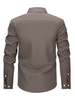 Men's Long Sleeve Chest Pocket Button Down Shirt