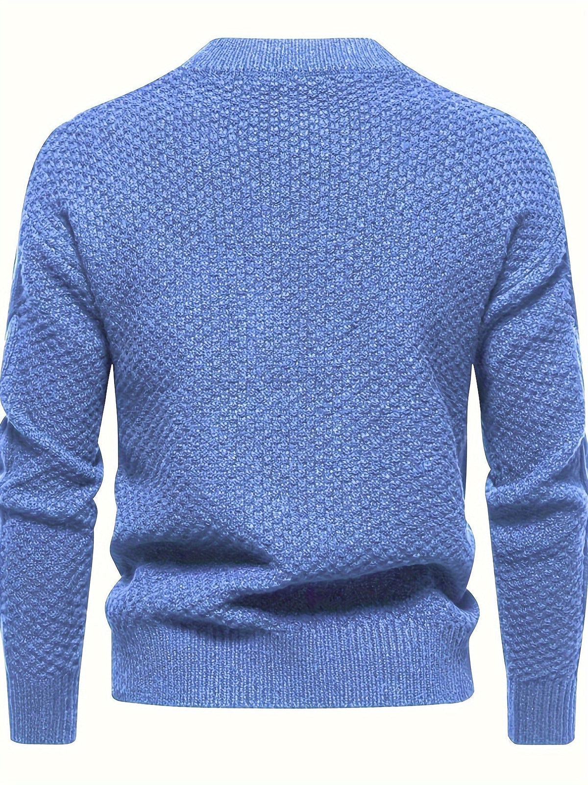 Men's Long Sleeve Crew Neck Cable Knitted Sweater