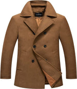 Men's Long Sleeve Double Breasted Coat