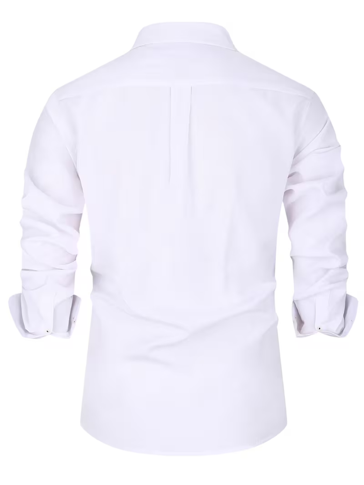 Men’s Long Sleeve Pointed Collar Button Down Shirt