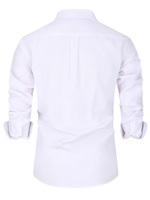 Men’s Long Sleeve Pointed Collar Button Down Shirt