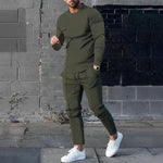 Men’s Long Sleeve T-Shirt and Jogger Pants 2 Piece Lounge Set