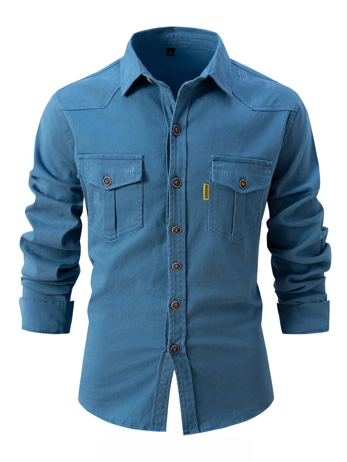 Men’s Long Sleeve Utility Pocket Shirt