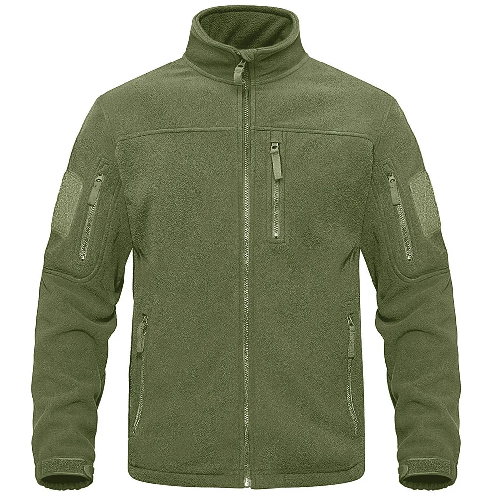 Men's Long Sleeve Zip Front Fleece Jacket