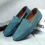 Men's Low Top Moc Toe Slip On Stitched Trim Penny Loafers