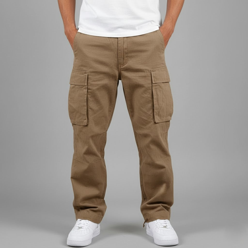 Men’s Multi-Pocket Straight Fit Cargo Pants