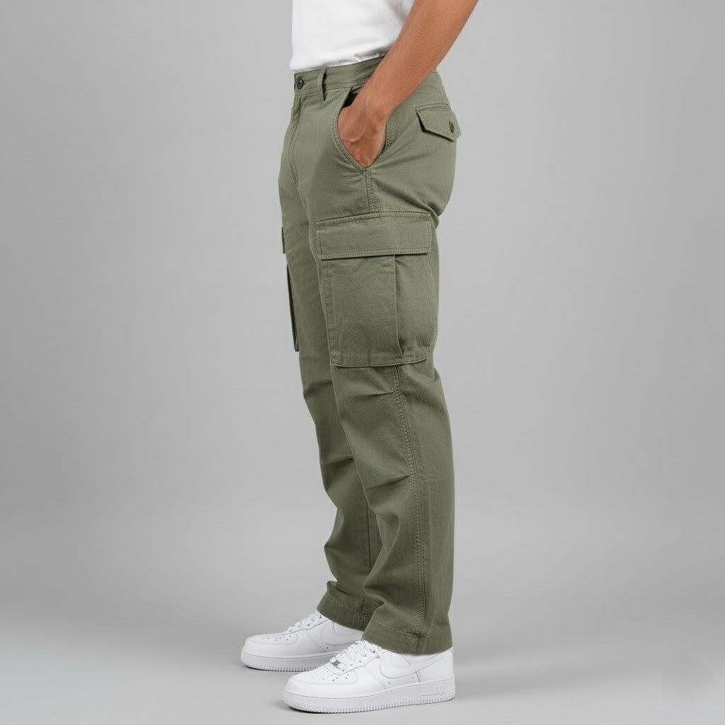 Men’s Multi-Pocket Straight Fit Cargo Pants