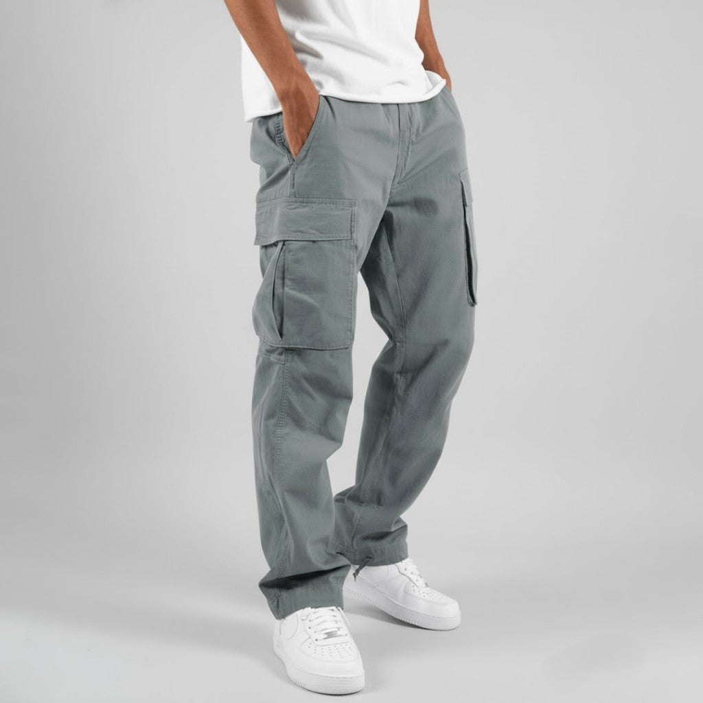 Men’s Multi-Pocket Straight Fit Cargo Pants