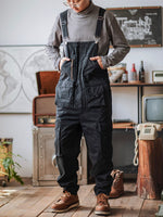 Men's Multi-Pocket Utility Cargo Overall