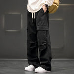 Men’s Multiple Side Pockets Straight Leg Cargo Pants