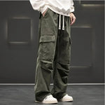 Men’s Multiple Side Pockets Straight Leg Cargo Pants
