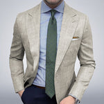 Men’s Notch Lapel Single Breasted Slim Fit Blazer Jacket