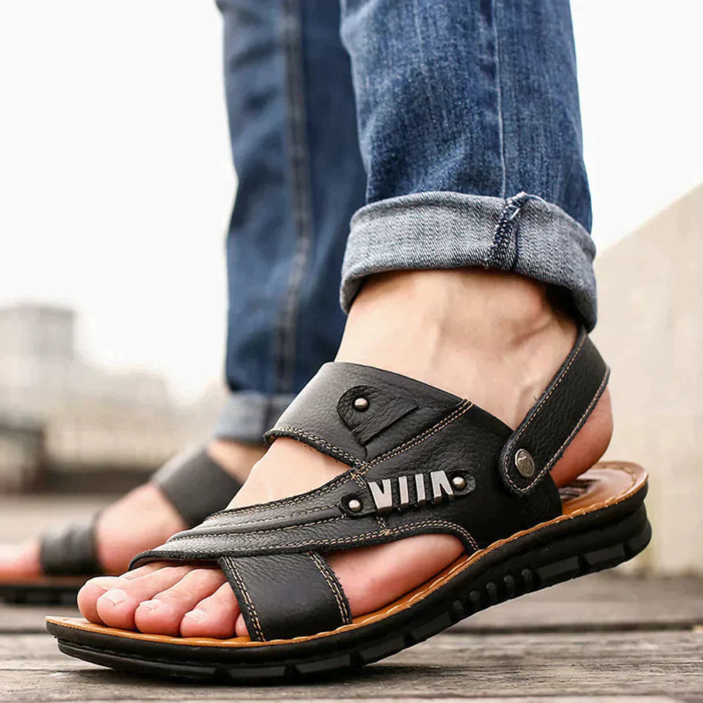Men’s Open Toe Multi Strap Back Strap Sandals