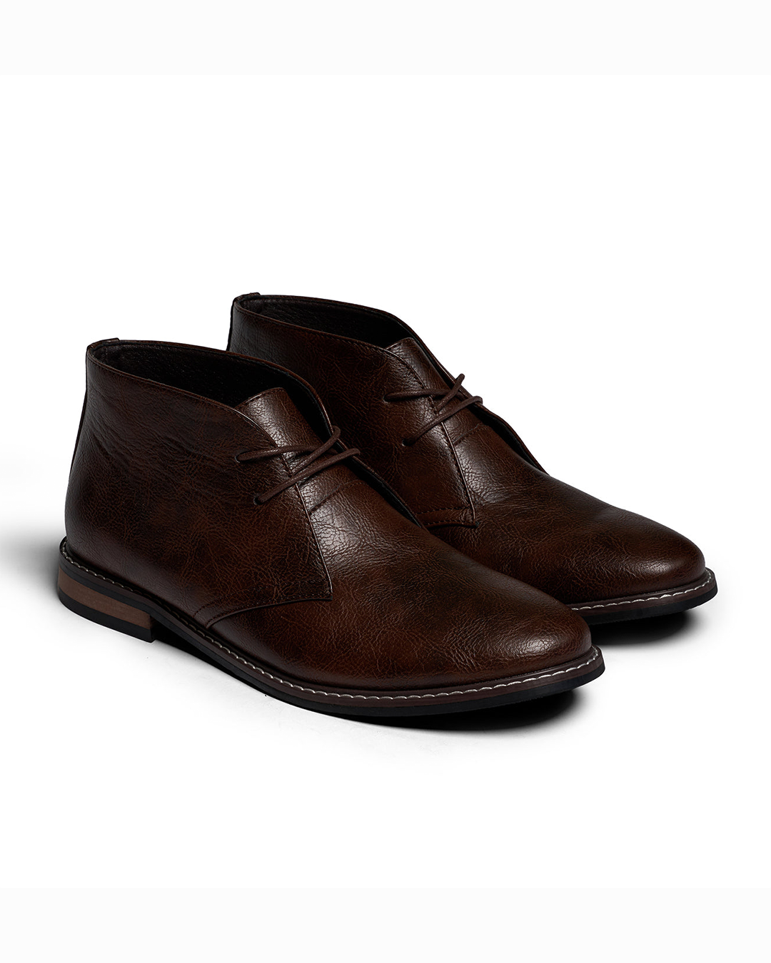 Men's Plain Toe Lace Up Chukka Boots