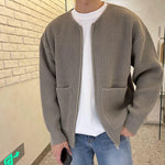 Men’s Ribbed Full Zip Knit Cardigan