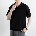 Men's Short Sleeve Contrast Trim Polo Shirt