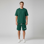 Men’s Short Sleeve Crew Neck T Shirt and Drawstring Shorts 2 Piece Set