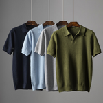 Men’s Short Sleeve Textured Knit Polo Shirt
