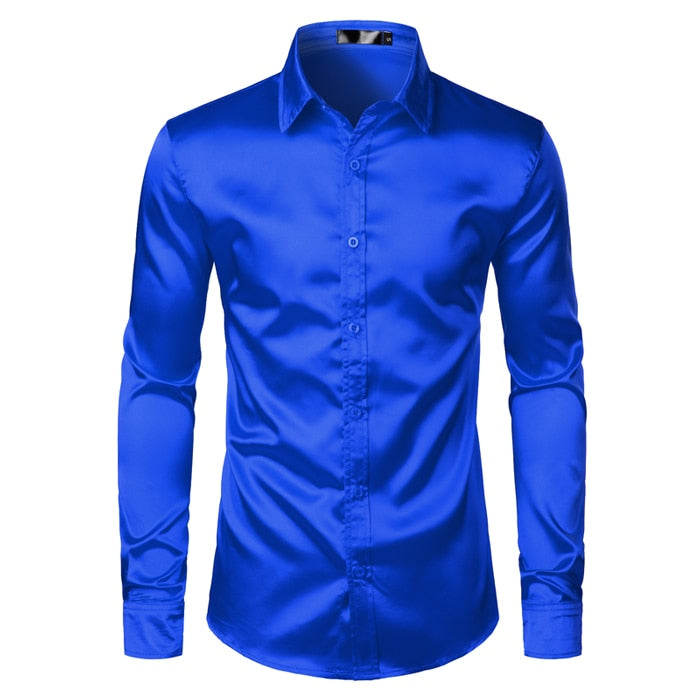 Men’s Slim Fit Button Down Dress Shirt