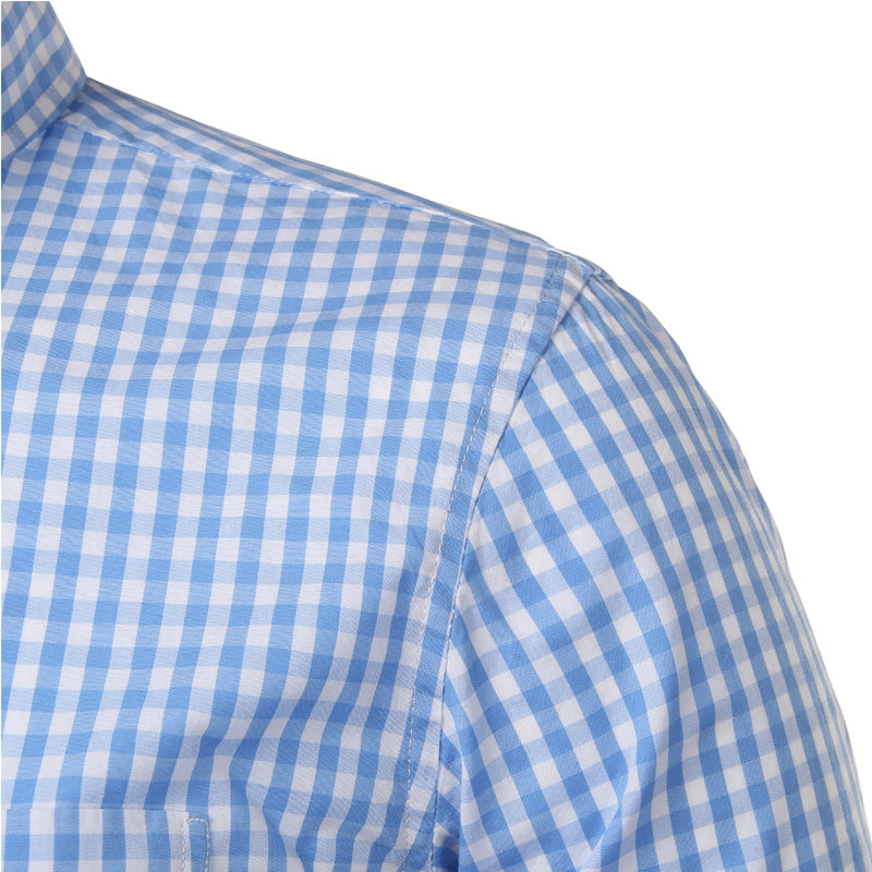Men’s Slim Fit Checkered Button Down Shirt