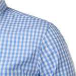 Men’s Slim Fit Checkered Button Down Shirt