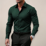 Men's Slim-Fit Long Sleeve Shirt