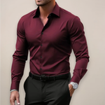 Men's Slim-Fit Long Sleeve Shirt