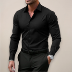 Men's Slim-Fit Long Sleeve Shirt