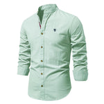 Men’s Slim Fit Mandarin Collar Button Shirt