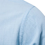 Men’s Slim Fit Mandarin Collar Button Shirt