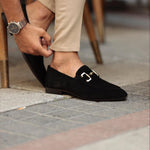 Men’s Slip-On Closed-Toe Horsebit Loafers