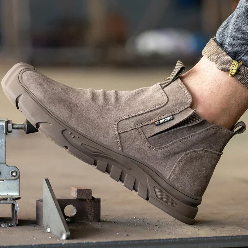 Men’s Slip-On Steel Toe Work Boots