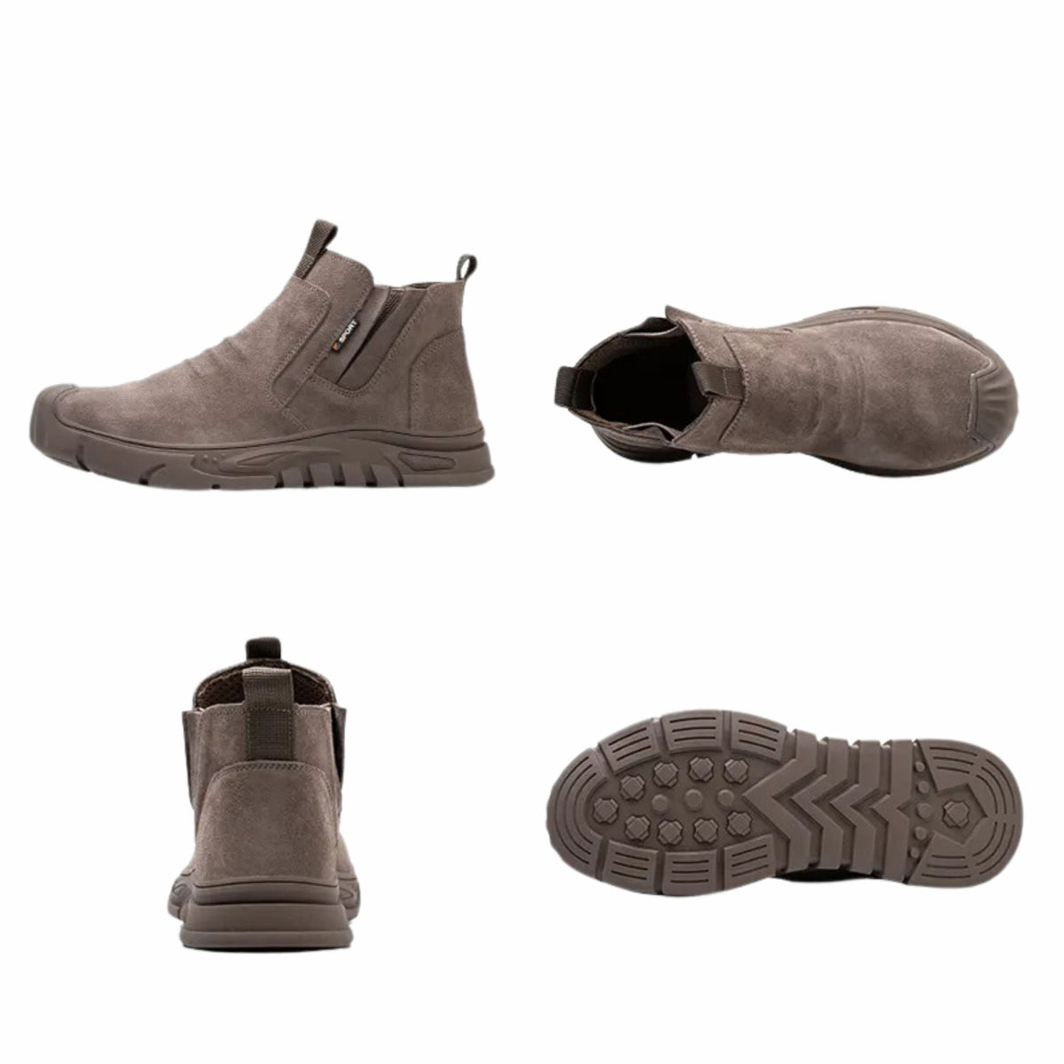 Men’s Slip-On Steel Toe Work Boots